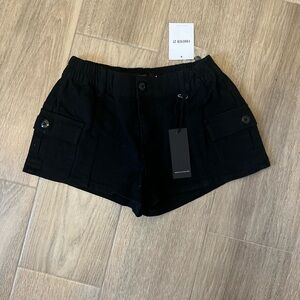 Forever 21 Black Cargo Shorts NWT